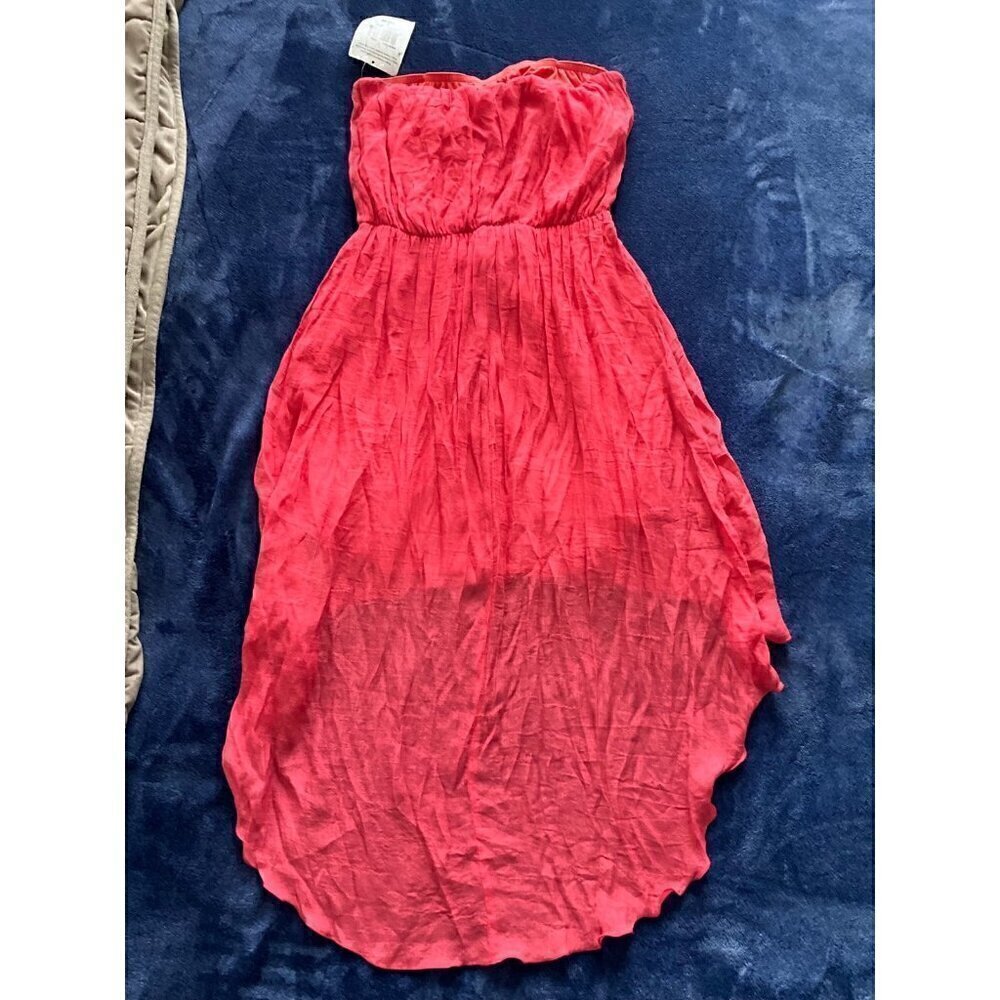 Trixxi Women’s Hi Low Tube Coral Dress Size Medium - Picture 8 of 10
